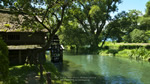 ワイドスクリーン自然壁紙(16:9-1366x768)－信州の水車小屋のある風景