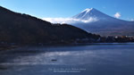 ワイドスクリーン自然壁紙(16:9-1600x900)－富士山と河口湖