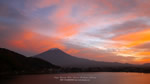 ワイドスクリーン自然壁紙(16:9-1366x768)－夕焼けの富士山