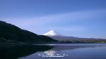 ワイドスクリーン自然壁紙(16:9-1366x768)－蒼空の逆さ富士-1